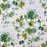 Sakura Floral Fabric—Green, Turquoise, Grey —100% Polyester—56” Inches Wide —Sold by the Yard